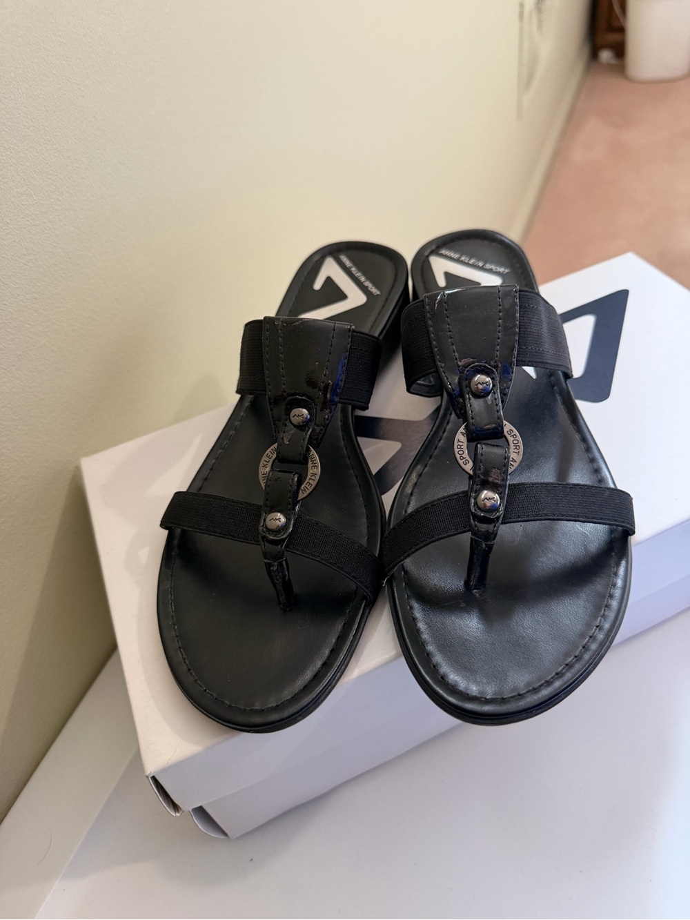 Black Anne Klein Sport Sandals